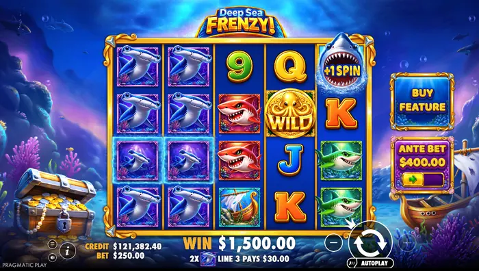 Демо-режим Deep Sea Frenzy на мобильном устройстве